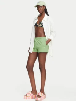 Roxy Szorty sportowe Surf Stoked ERJFB03416 Zielony jasny Regular Fit