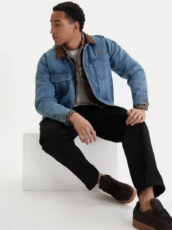 RVCA Kurtka jeansowa Post Dayshift 23A213506 Niebieski Regular Fit
