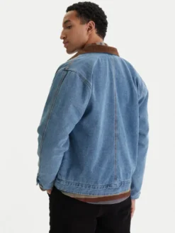 RVCA Kurtka jeansowa Post Dayshift 23A213506 Niebieski Regular Fit