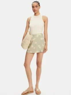RVCA Spódnica mini Reform 23B141501 Zielony Regular Fit