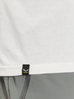 Salewa T-Shirt Solidlogo Dry 27018 Biały Regular Fit