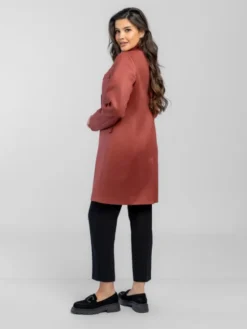 Salme Płaszcz przejściowy Alicja Czerwony Regular Fit