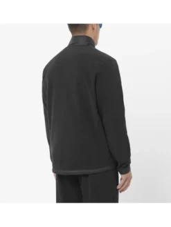 Salomon Bluza CHROMA FLEECE FZ Czarny Regular Fit