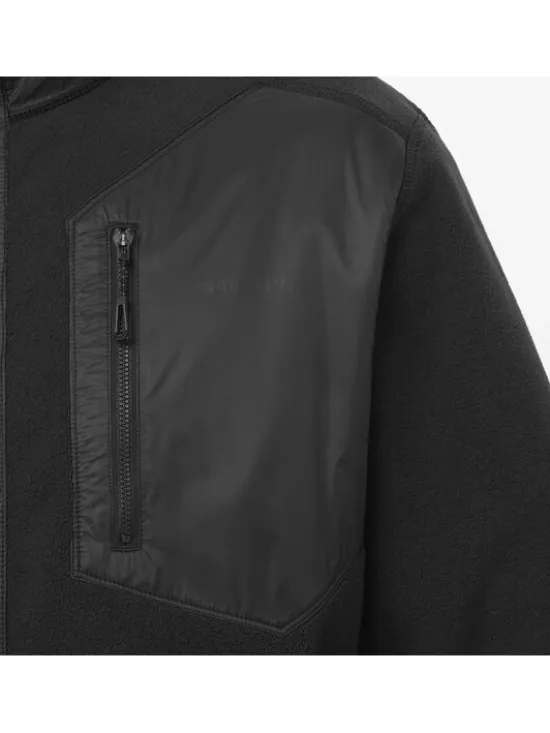 Salomon Bluza CHROMA FLEECE FZ Czarny Regular Fit