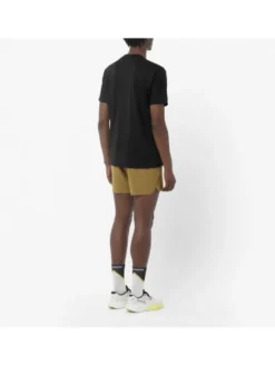 Salomon Koszulka techniczna SENSE AERO GRAPHIC Czarny Slim Fit