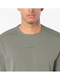 Salomon Koszulka techniczna TRACKLINE LS TEE M Zielony Regular Fit