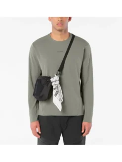 Salomon Koszulka techniczna TRACKLINE LS TEE M Zielony Regular Fit