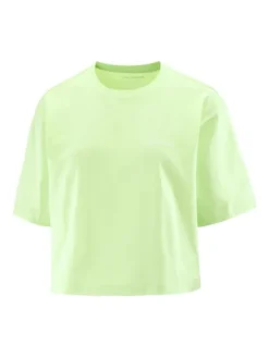 Salomon Koszulka techniczna SHORT TEE RELAXED W Zielony Standard Fit