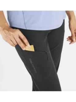 Salomon Spodnie outdoor WAYFARER PANTS W Czarny Active Fit