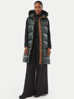 Save The Duck Bezrękawnik D80302W LOVE21 Zielony Regular Fit
