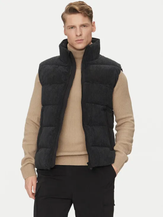 Save The Duck Kamizelka D81438M VELY19 Czarny Regular Fit
