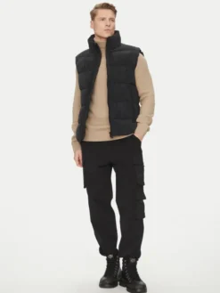 Save The Duck Kamizelka D81438M VELY19 Czarny Regular Fit