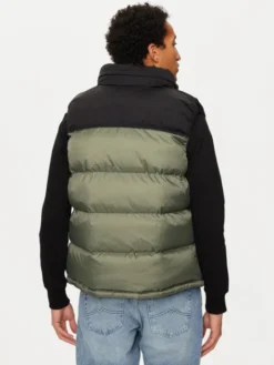 Schott NYC Kamizelka UTAHV Zielony Regular Fit