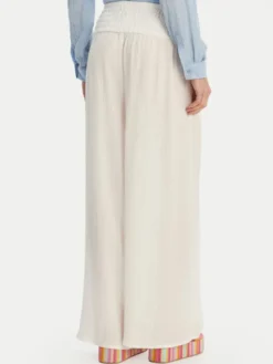 Seafolly Spodnie materiałowe Beach Edit 55699-PA Biały Relaxed Fit