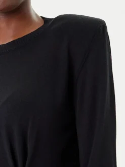 Simona Corsellini Sweter A25CPMGE0301 Czarny Regular Fit