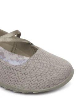 Skechers Baleriny 100771/TPE Szary