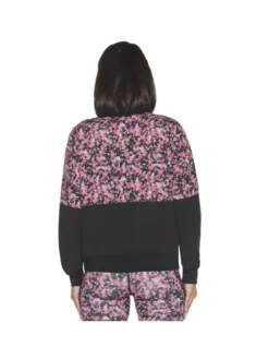Skechers Bluza Skechers Fantasy Fields Reversible Bomber Jacket Różowy Regular Fit