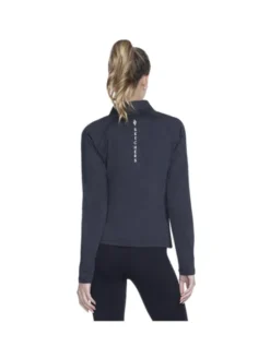 Skechers Bluza Skechers Ultra Go Lite Full Zip Hoodie Czarny Regular Fit