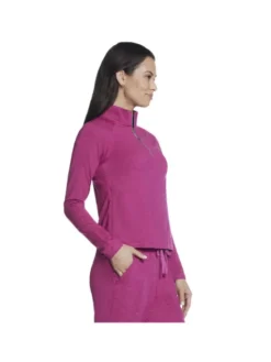 Skechers Bluza Skechers Ultra Go Lite Full Zip Hoodie Różowy Regular Fit