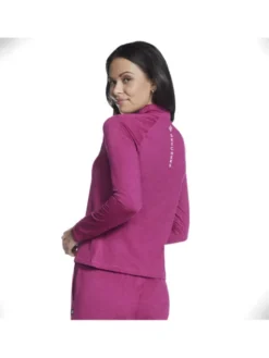 Skechers Bluza Skechers Ultra Go Lite Full Zip Hoodie Różowy Regular Fit