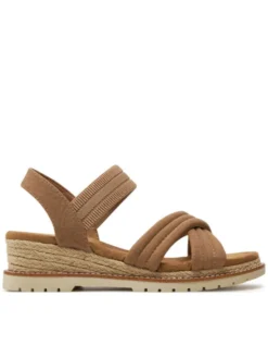 Skechers Espadryle Desert Chill-Sweet Crossing 114685/TAN Brązowy