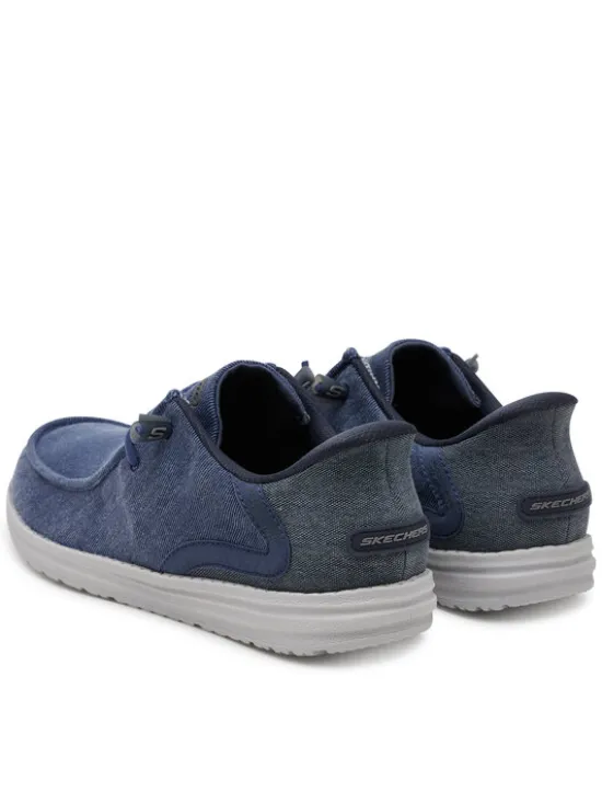 Skechers Mokasyny Melson-Coronado 210959/DEN Granatowy