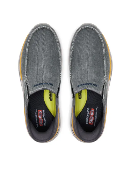 Skechers Półbuty Remaxed-Fenick 204839/CHAR Szary