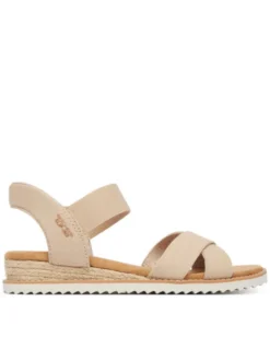 Skechers Sandały BOBS Desert Kiss - Golden Lily 114418/NAT Beżowy