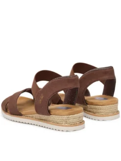 Skechers Sandały BOBS Desert Kiss - Golden Lily 114418/CHOC Brązowy
