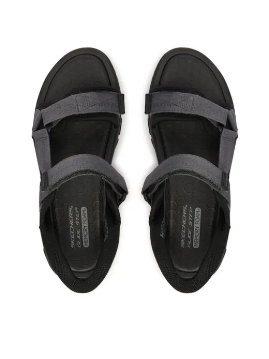 Skechers Sandały Glide Step Sandal 233382/BBK Czarny