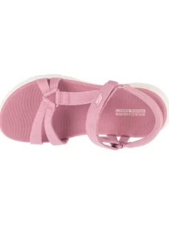 Skechers Sandały Skechers Go Walk Flex Sandal - Sublime Różowy