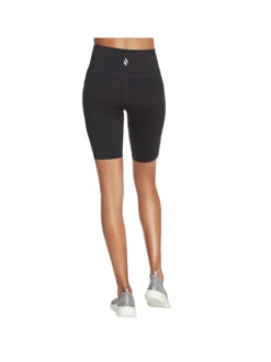 Skechers Szorty sportowe Skechers Go Walk High Waisted Bike Short Czarny Regular Fit
