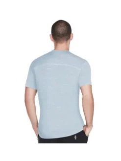 Skechers T-Shirt Skechers On the Road Tee Niebieski Regular Fit
