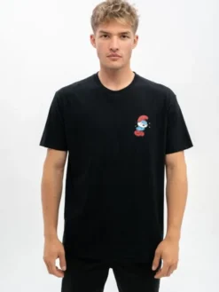 Smerfy Komplet t-shirtów Zestaw 3 T-Shirtów Męskich Czarnych Smerfy Funny M Czarny Regular Fit