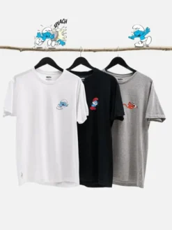 Smerfy T-Shirt Koszulki klakier papa XL Kolorowy Regular Fit