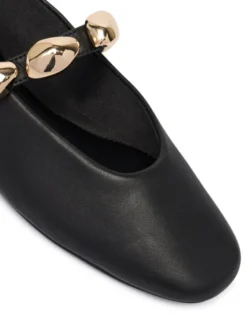 Steve Madden Baleriny Poppin Flat 11005437 Czarny