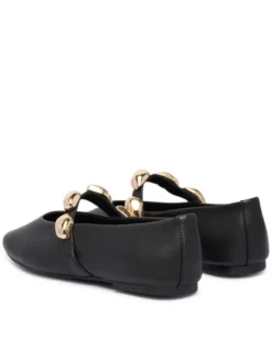 Steve Madden Baleriny Poppin Flat 11005437 Czarny