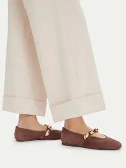 Steve Madden Baleriny Poppin 11005437 Brązowy