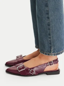 Steve Madden Baleriny SM11003901 Bordowy
