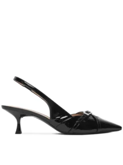 Stuart Weitzman Czółenka Georgie Slingback 50 SM977 Czarny