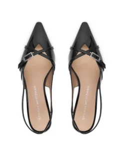 Stuart Weitzman Czółenka Georgie Slingback 50 SM977 Czarny