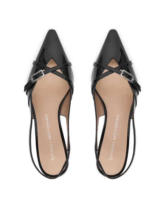 Stuart Weitzman Czółenka Georgie Slingback 50 SM977 Czarny