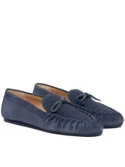 Stuart Weitzman Mokasyny Britt Bow SM414 Granatowy