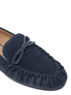 Stuart Weitzman Mokasyny Britt Bow SM414 Granatowy