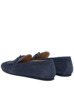 Stuart Weitzman Mokasyny Britt Bow SM414 Granatowy