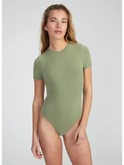 Style Republic Body Shortsleeve Zielony Curvy Fit