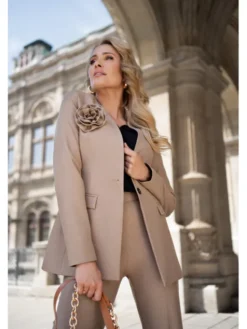 Stylove Marynarka S370 Beżowy Ladies Fit