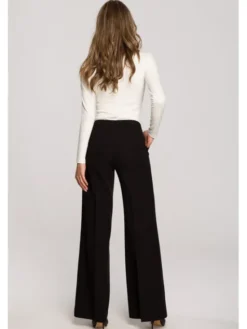 Stylove Spodnie materiałowe S311 Czarny Regular Fit