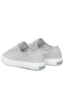 Superga Tenisówki 3750 Jersey Lame Leggera Low Top S4135ZW Srebrny