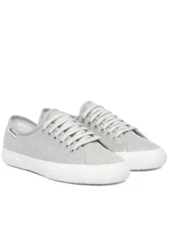 Superga Tenisówki 3750 Jersey Lame Leggera Low Top S4135ZW Srebrny